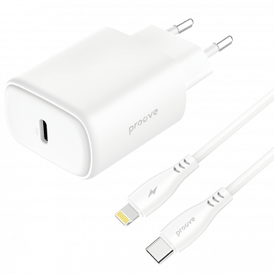 Silicone Power 2 Type-C 20W + Сable Type-C to Lightning